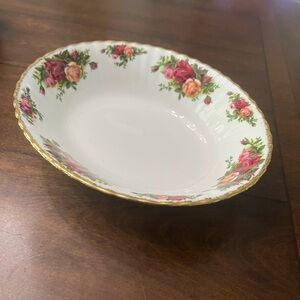 Royal Albert old country roses oval bowl.